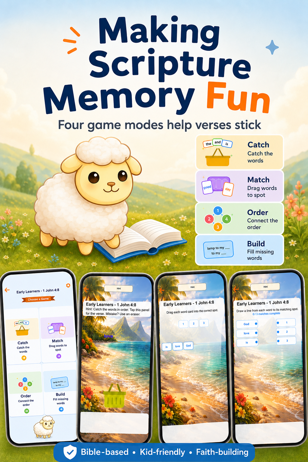 SmartSheep Kids app marketing screenshot